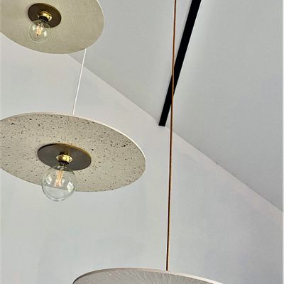 Decorative objects - L'DECLINE jute electric mount suspension - L'CRAFT