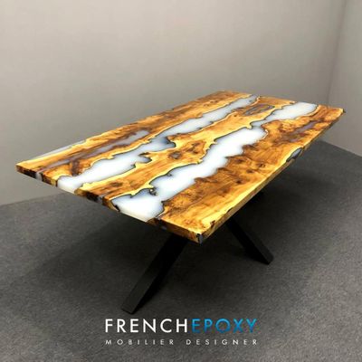 Dining Tables - Table design en résine blanche - FRENCH EPOXY