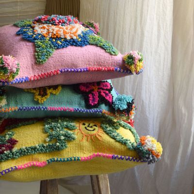 Tissus d'ameublement - Housses de coussin en laine - PO! PARIS