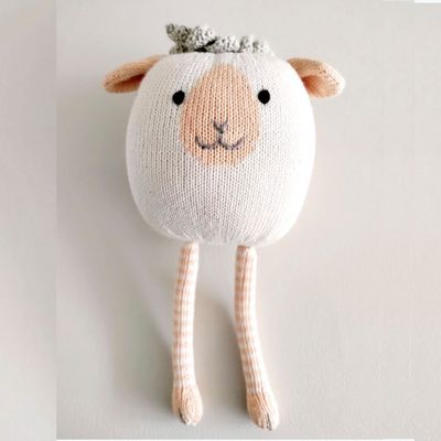 Decorative objects - BERTA: Knitted plushie. Funny Farmers Collection. CE standards - SOL DE MAYO