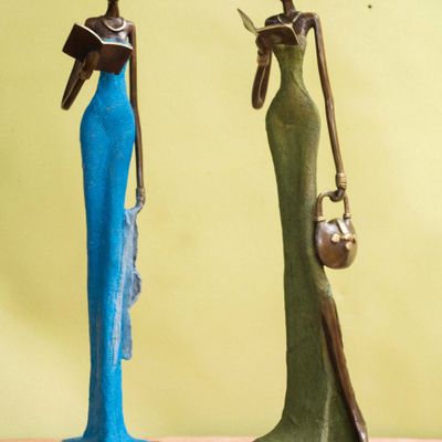 Sculptures, statuettes and miniatures - Elegant bronzes - BRONZES D'AFRIQUE - LAFI BALA