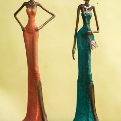 Sculptures, statuettes et miniatures - Bronzes élégants - LAFI BALA - BRONZES D'AFRIQUE