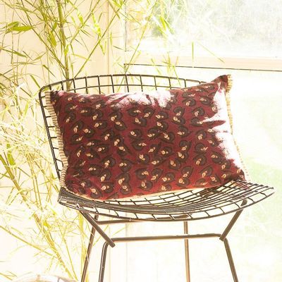 Sarongs - Art Deco Cushion Cover 35X50 Cm - EN FIL D'INDIENNE...