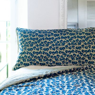 Homewear textile - ART DECO Housse de coussin 50X100 cm - EN FIL D'INDIENNE...