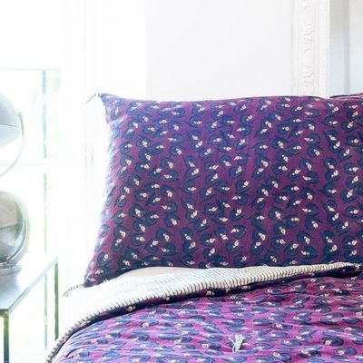 Homewear textile - Art Deco Pillow Case  50X75 Cm Bordeaux - INDIAN SONG