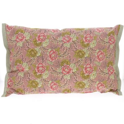 Fabric cushions - Bloom Cushion Cover 50X75 Cm Bloom Terracotta - EN FIL D'INDIENNE...