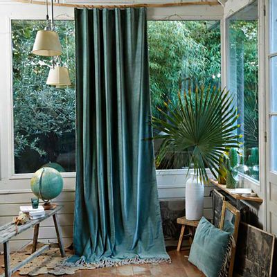 Rideaux et voilages - BOHO Rideau 140x300 cm BOHO CELADON - EN FIL D'INDIENNE...