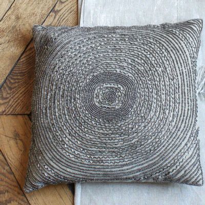Fabric cushions - Cible Cushion 35X35 Cm Plomb - EN FIL D'INDIENNE...