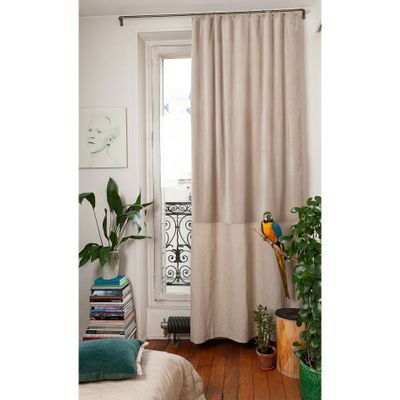 Curtains and window coverings - Duo Curtain 140X280 Cm Beige - EN FIL D'INDIENNE...