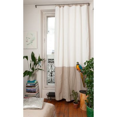 Curtains and window coverings - Duo Curtain 140X280 Cm  Ecru - EN FIL D'INDIENNE...