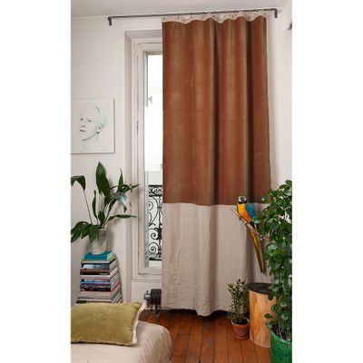 Throw blankets - Duo Curtain Duo Taupe - EN FIL D'INDIENNE...