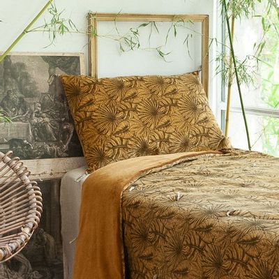 Bed linens - GOA Quilt 140x220 cm CURRY - EN FIL D'INDIENNE...
