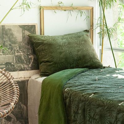 Rideaux et voilages - GOA Plaid 140x220 cm OLIVE - EN FIL D'INDIENNE...