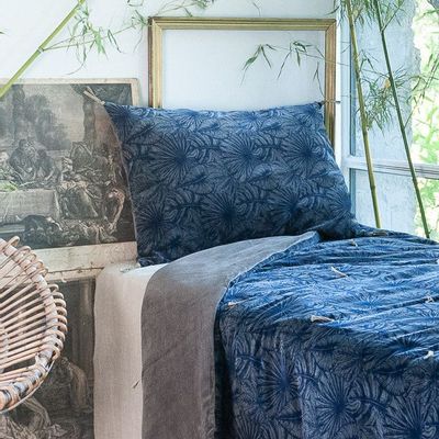 Curtains and window coverings - Goa Quilt 140X220 Cm Plomb - EN FIL D'INDIENNE...