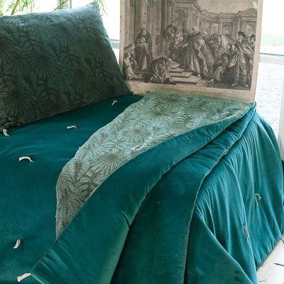 Bed linens - GOA Sofa cover 90x200 cm CELADON - EN FIL D'INDIENNE...