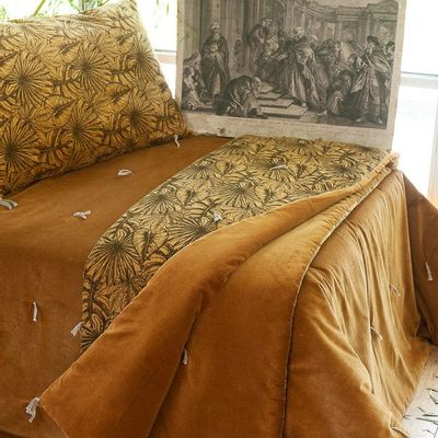 Fabric cushions - Goa Sofa Cover 90X200 Cm Curry - EN FIL D'INDIENNE...
