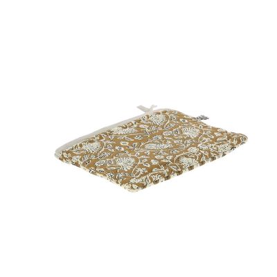 Coussins textile - INDIENNE Trousse Plate Large 18x26 cm INDIENNE TABAC - EN FIL D'INDIENNE...