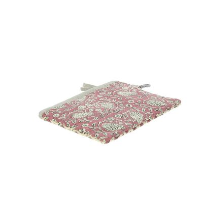 Coussins textile - INDIENNE Trousse Plate Large 18x26 cm INDIENNE TERRACOTTA - EN FIL D'INDIENNE...