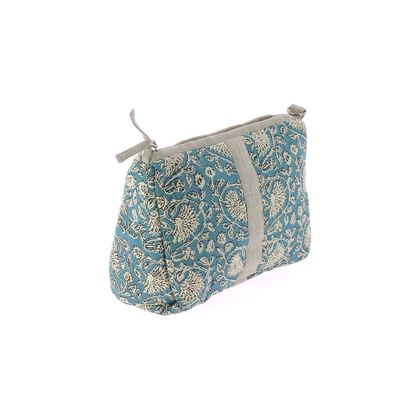 Coussins textile - INDIENNE Trousse de toilette 18X26X12 cm INDIENNE CANARD FEUILLE - EN FIL D'INDIENNE...