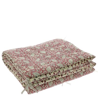 Bed linens - Indienne Sofa Cover 90X200 Cm Terracotta - EN FIL D'INDIENNE...