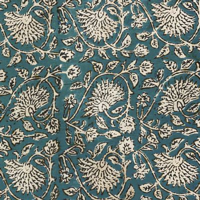 Rideaux et voilages - INDIENNE Tote Bag 38x40 cm INDIENNE CANARD FEUILLE - EN FIL D'INDIENNE...