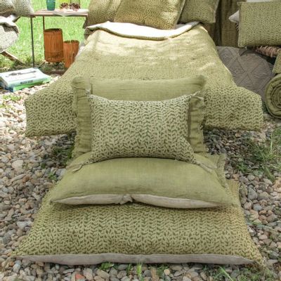 Fabric cushions - Lierre Cushion Cover 25X35 Cm - EN FIL D'INDIENNE...