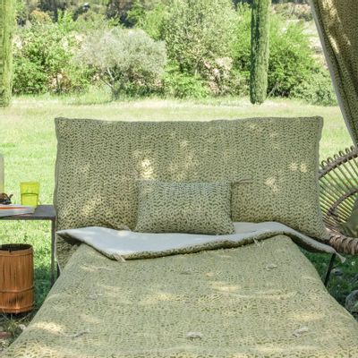 Fabric cushions - LIERRE Housse de coussin 50x100 cm - EN FIL D'INDIENNE...