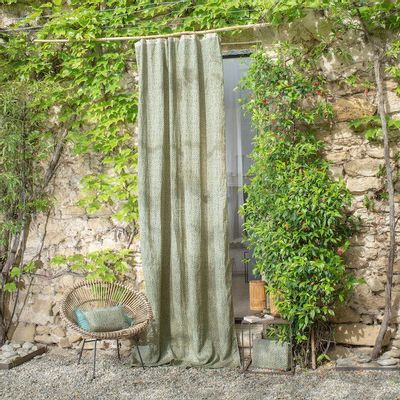 Rideaux et voilages - LIERRE Rideau 140x300 cm LIERRE PAON - EN FIL D'INDIENNE...