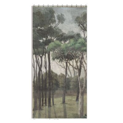 Rideaux et voilages - MANOSQUE rideau en lin imprimé Ananbo 140x280 cm - Panneau de gauche - EN FIL D'INDIENNE...