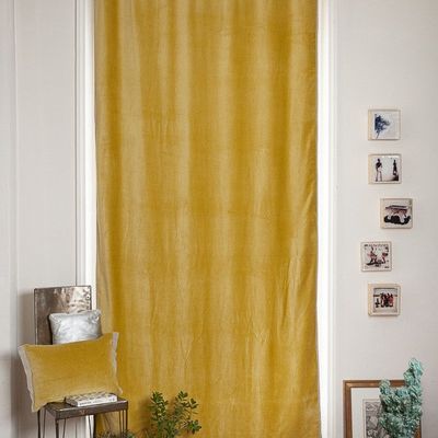 Curtains and window coverings - MEDICIS curtain 130x280cm MEDICIS CITRON - EN FIL D'INDIENNE...