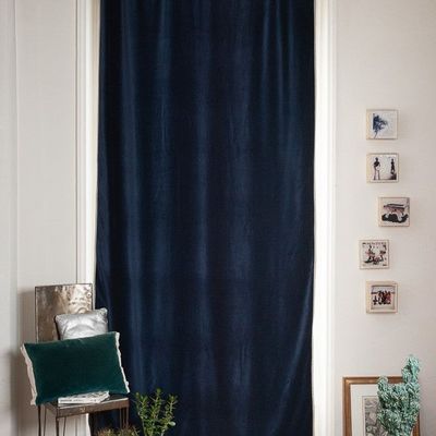 Rideaux et voilages - MEDICIS rideau 130x280cm MEDICIS MARINE - EN FIL D'INDIENNE...