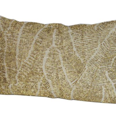 Fabric cushions - Palme Cushion Cover 30X45 Cm Or - EN FIL D'INDIENNE...