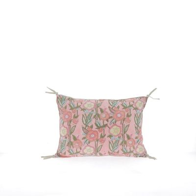 Coussins textile - PENSEE Eté Housse de coussin 25x35 cm PENSEES COTON POUDRE - EN FIL D'INDIENNE...