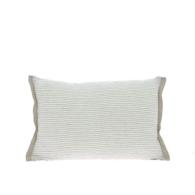 Coussins textile - PENSEE Eté Housse de coussin 35x50 cm PENSEES COTON GRIS - EN FIL D'INDIENNE...