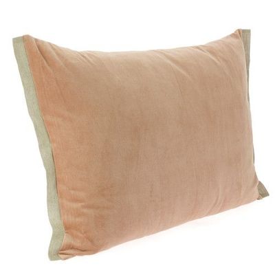 Fabric cushions - Pensee Velvet Cushion Cover 50X75 Cm Pensees Velours Poudre - EN FIL D'INDIENNE...