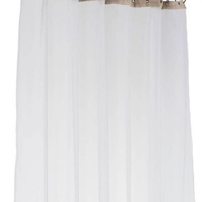 Rideaux et voilages - TULLE Voilage 120X300 CM TULLE BLANC - EN FIL D'INDIENNE...