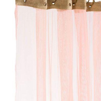 Rideaux et voilages - TULLE Voilage 120X300 CM TULLE DRAGEE - EN FIL D'INDIENNE...