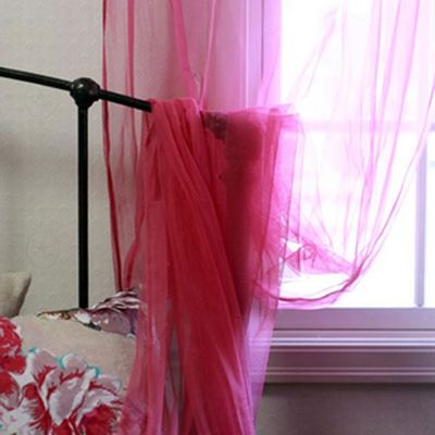 Rideaux et voilages - TULLE Voilage 120X300 CM TULLE FRAMBOISE - EN FIL D'INDIENNE...