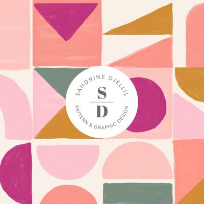 Homewear - Surface Pattern design - SANDRINE DJELLIL