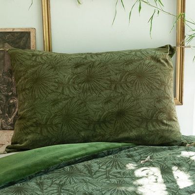 Curtains and window coverings - Goa Cushion Cover 50X75 Cm Olive - EN FIL D'INDIENNE...