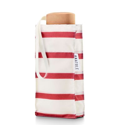 Apparel - Compact umbrella - Sorbet Pink Stripes - Marcelle - ANATOLE