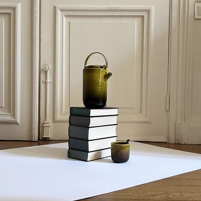 Tea and coffee accessories - Hoa Bien teapot with brass handle - L INDOCHINEUR X RIVÊT