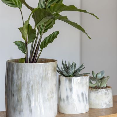 Candlesticks and candle holders - Horn candle jar / pot holder - L INDOCHINEUR X RIVÊT