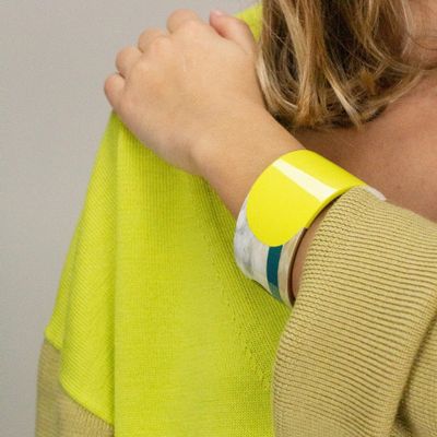 Jewelry - Méli-Mélo cuff in white horn and three-tone lacquer - L INDOCHINEUR X RIVÊT