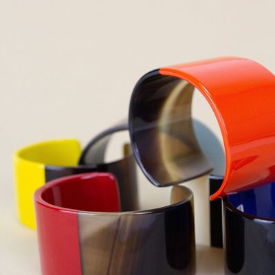 Bijoux - Manchette fine en sabot et laque - L INDOCHINEUR X RIVÊT