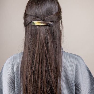 Hair accessories - Natural horn rectangular hair clip - L INDOCHINEUR X RIVÊT