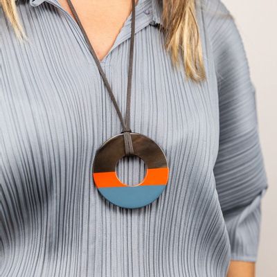 Jewelry - Buffalo hoof and lacquer ring pendant - L INDOCHINEUR X RIVÊT