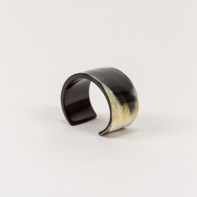 Jewelry - Thin cuff, straight edges, in horn - L INDOCHINEUR X RIVÊT