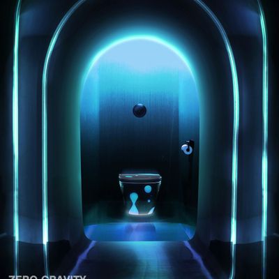 Decorative objects - Designer toilet bowl/zerogravity blue - NEW COLLECTION