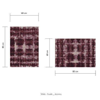 Papiers peints - Papier Peint - FEUILLE domino 60x85 cm - WABI - LAUR MEYRIEUX COLLECTION